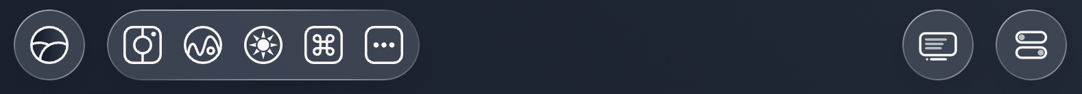 The redesigned navigation bar.