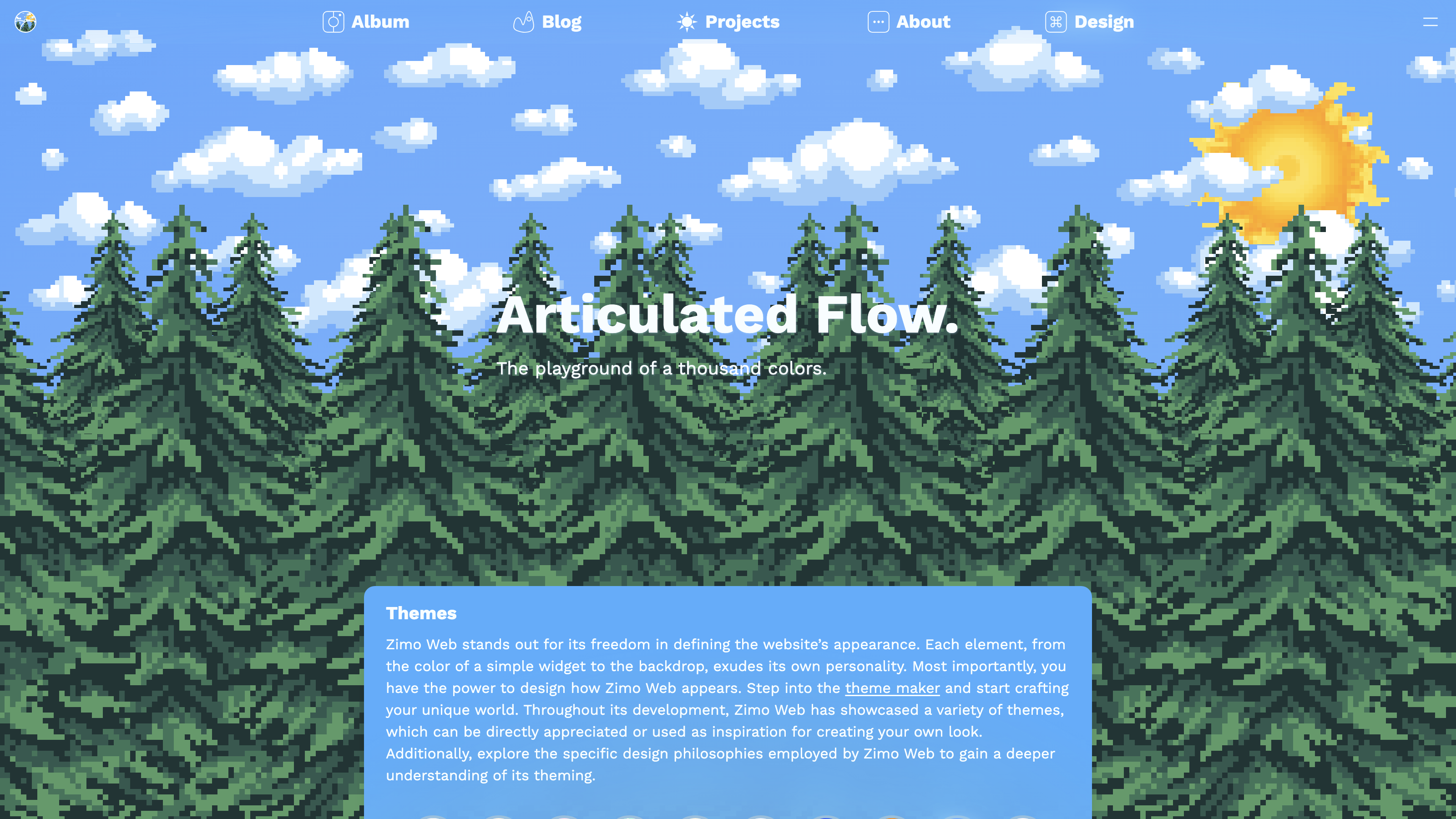 The screenshot taken with default configuration.